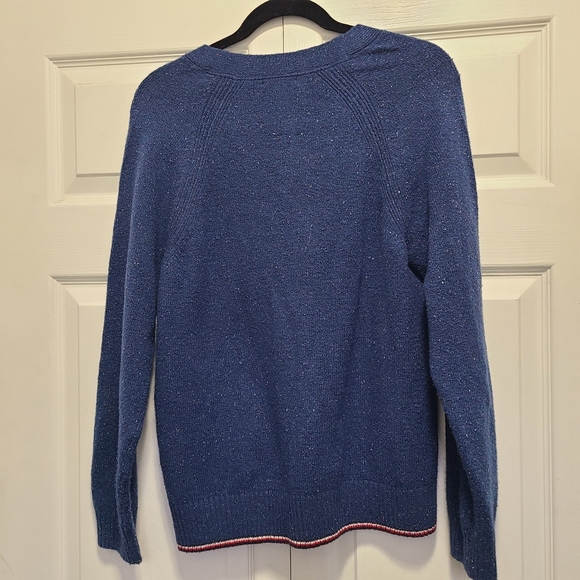 Tommy Hilfiger Blue‎ V Neck Sweater size M - Picture 9 of 12
